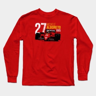 Michele Alboreto 1985 Tribute Long Sleeve T-Shirt